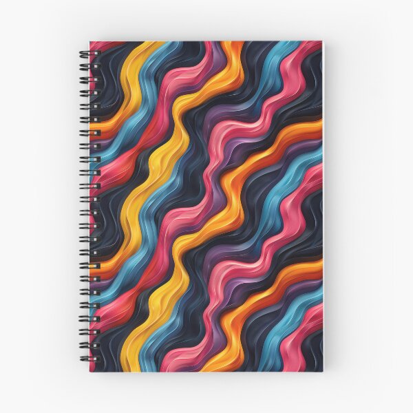 Item preview, Vibrant Abstract Wavy Lines with Gradients designed and sold by NTGUILTY.