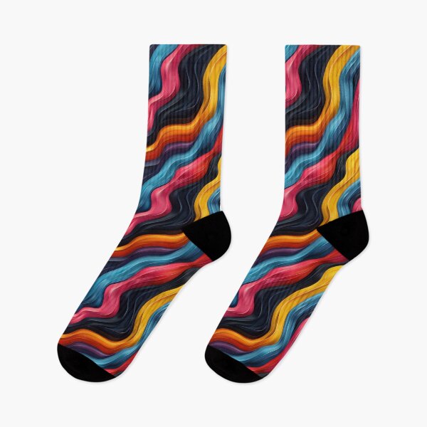 Item preview, Vibrant Abstract Wavy Lines with Gradients designed and sold by NTGUILTY.
