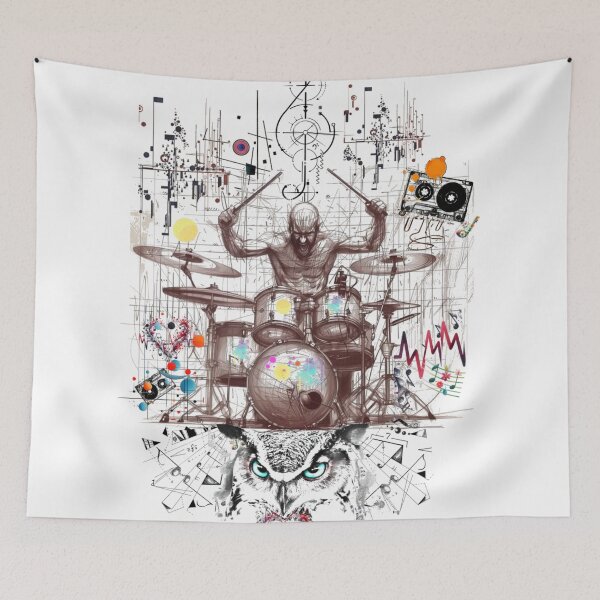 Item preview, Owl Drummer designed and sold by Rosa1977.