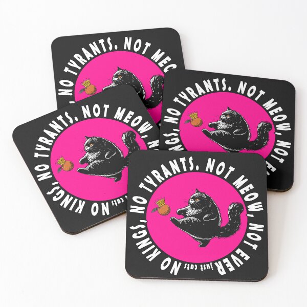 Item preview, No Kings, Just Cats Meow Version designed and sold by KilkennyCat Art.