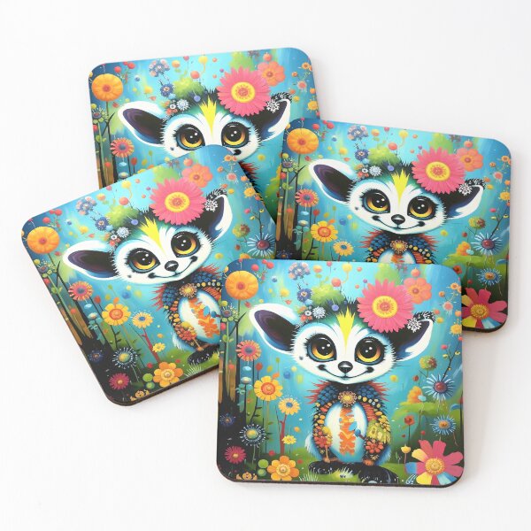 Item preview, Adorable lemur in a mysterious forest. designed and sold by Natalia-Vlad.
