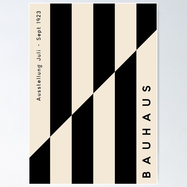 Item preview, Geometric Black And Cream Bauhaus  designed and sold by ArtVueStudio.