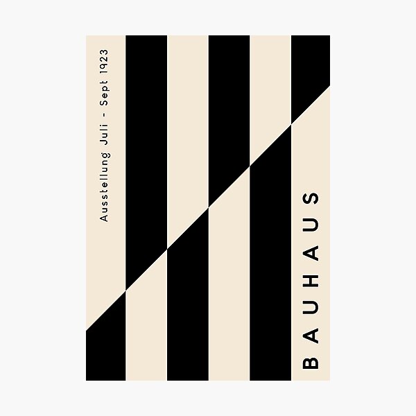 Item preview, Geometric Black And Cream Bauhaus  designed and sold by ArtVueStudio.