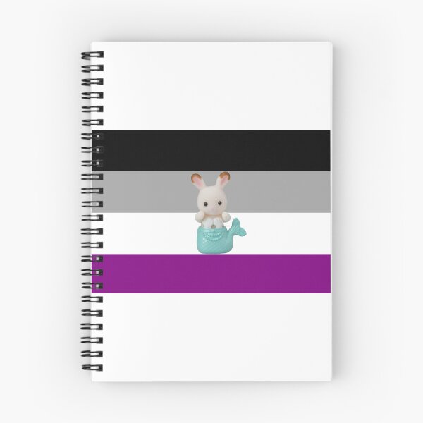 Item preview, Asexual Ace Mermaid Calico Critters Pride Flag designed and sold by InMyDragonEra.