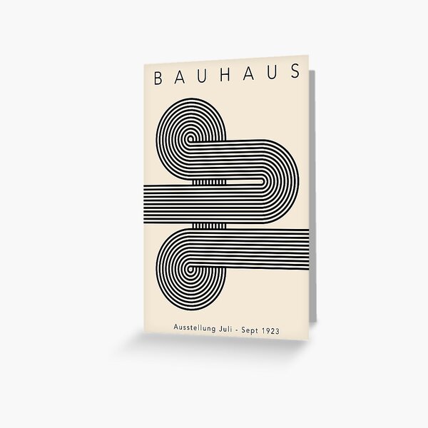 Item preview, Minimal Black And Cream Bauhaus  designed and sold by ArtVueStudio.
