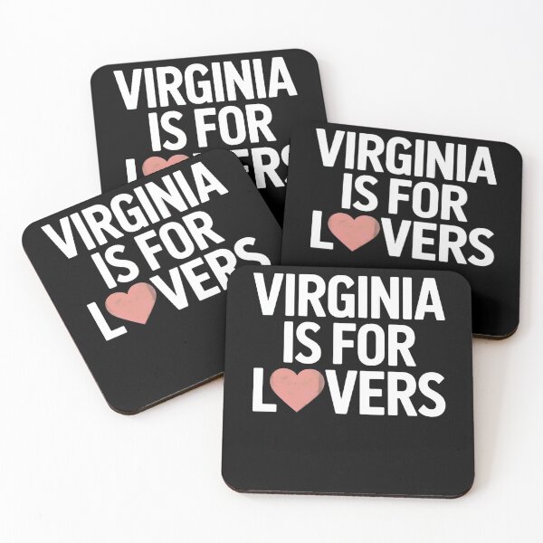 Item preview, Virginia Is For Lovers Red Heart Cute Quote Minimalist Design designed and sold by AScribbler0.