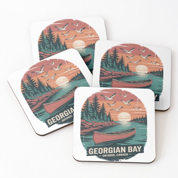 Item preview, Georgian Bay Ontario Canada - Retro Lake Boating designed and sold by JessArty ⭐⭐⭐⭐⭐.
