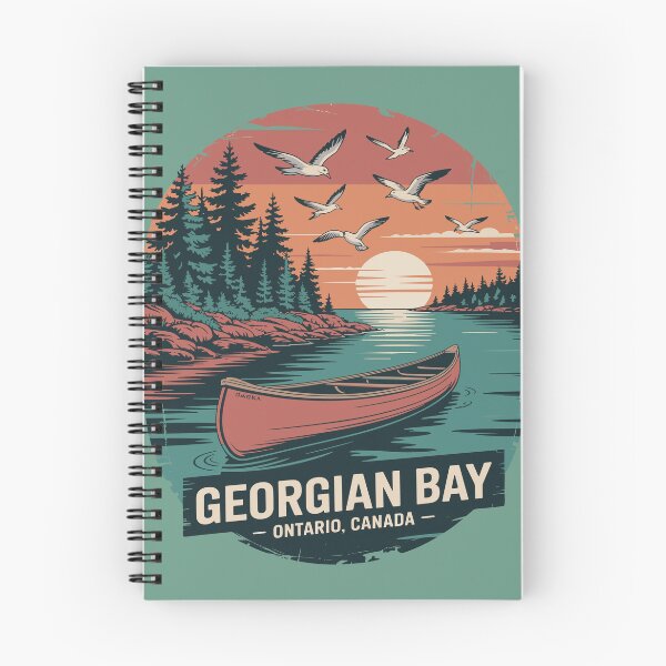 Item preview, Georgian Bay Ontario Canada - Retro Lake Boating designed and sold by JessArty ⭐⭐⭐⭐⭐.