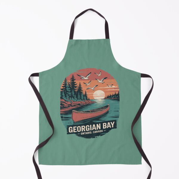 Item preview, Georgian Bay Ontario Canada - Retro Lake Boating designed and sold by JessArty ⭐⭐⭐⭐⭐.