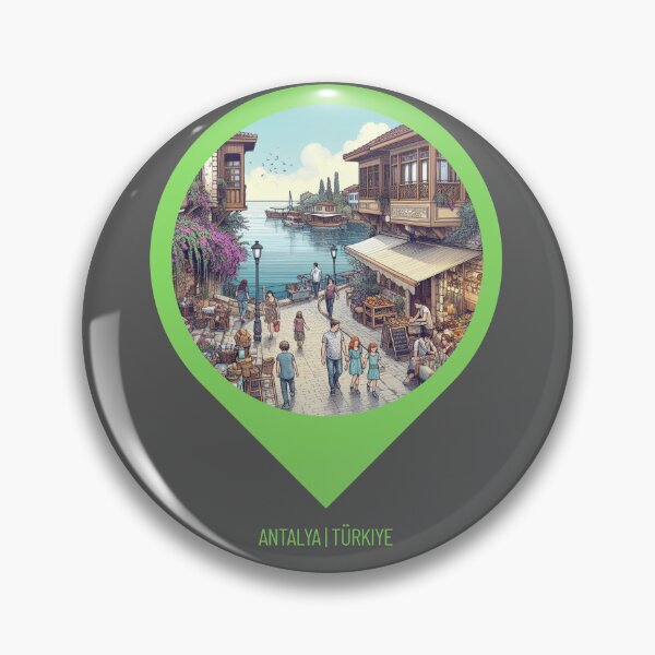 Item preview, Retro Antalya Türkiye 80s Cityscape – Vintage AI Artwork for Travel Lovers, City Fans, and Nostalgic Style Decor designed and sold by knalpot-design.