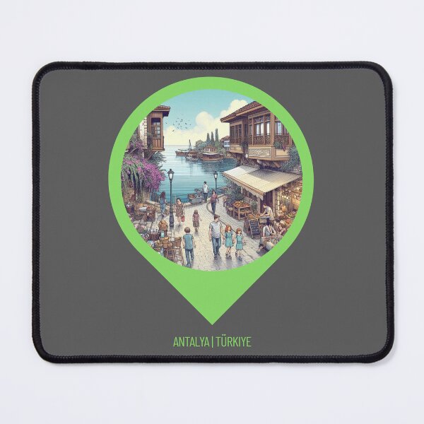 Item preview, Retro Antalya Türkiye 80s Cityscape – Vintage AI Artwork for Travel Lovers, City Fans, and Nostalgic Style Decor designed and sold by knalpot-design.