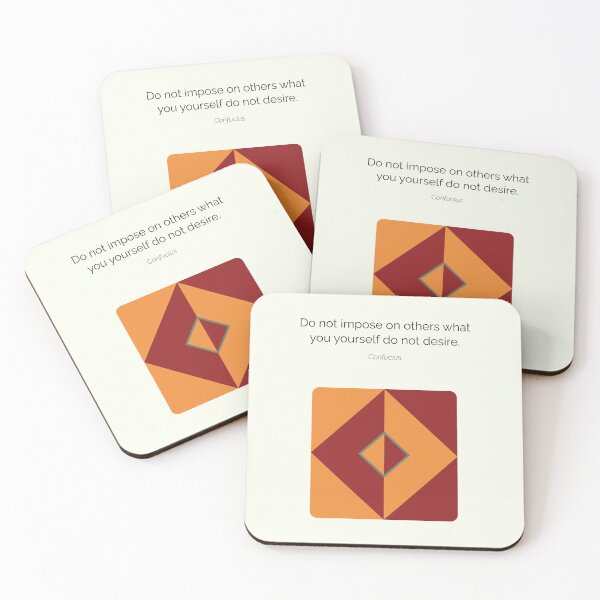 Item preview, Confucius Impose Quote Confucianism Philosophy Geometric Abstract designed and sold by kakarikihill.