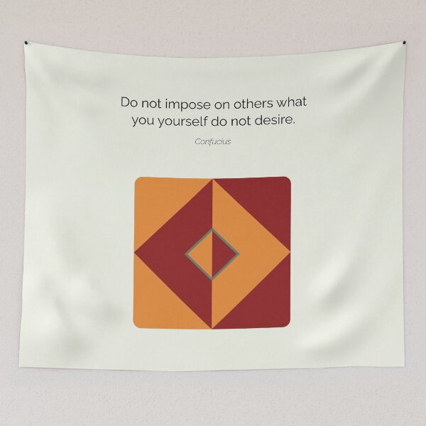 Item preview, Confucius Impose Quote Confucianism Philosophy Geometric Abstract designed and sold by kakarikihill.
