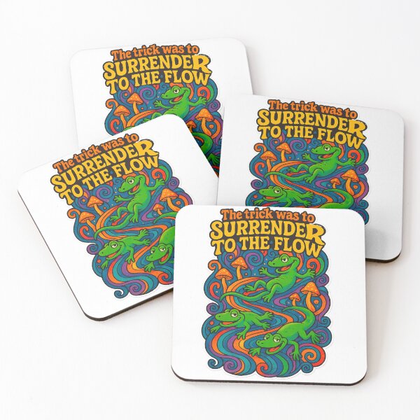 Item preview, Surrender to the Flow – Trippy Lizard Art designed and sold by Sketchy Graphics.