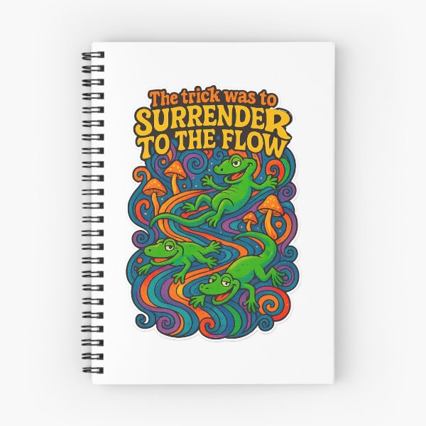 Item preview, Surrender to the Flow – Trippy Lizard Art designed and sold by Sketchy Graphics.