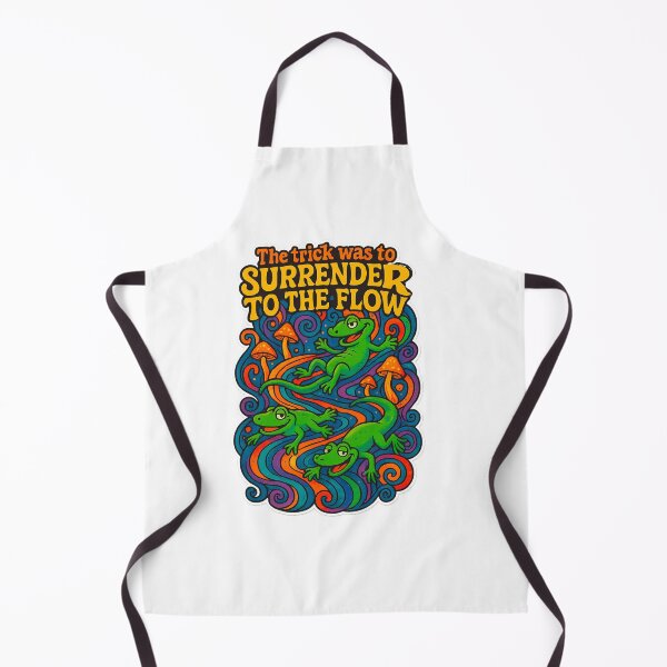 Item preview, Surrender to the Flow – Trippy Lizard Art designed and sold by Sketchy Graphics.