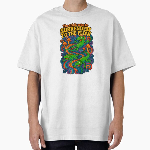 Item preview, Surrender to the Flow – Trippy Lizard Art designed and sold by Sketchy Graphics.