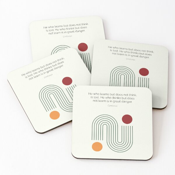 Item preview, Confucius Learn Quote Confucianism Philosophy Geometric Abstract designed and sold by kakarikihill.
