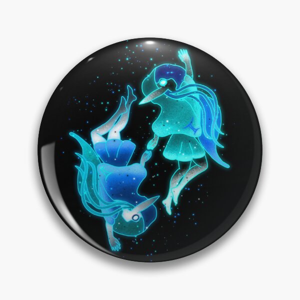 Item preview, The Twins – Gemini Zodiac Sprite | Glowing Fantasy Zodiac Art designed and sold by Little Ducky Studio.