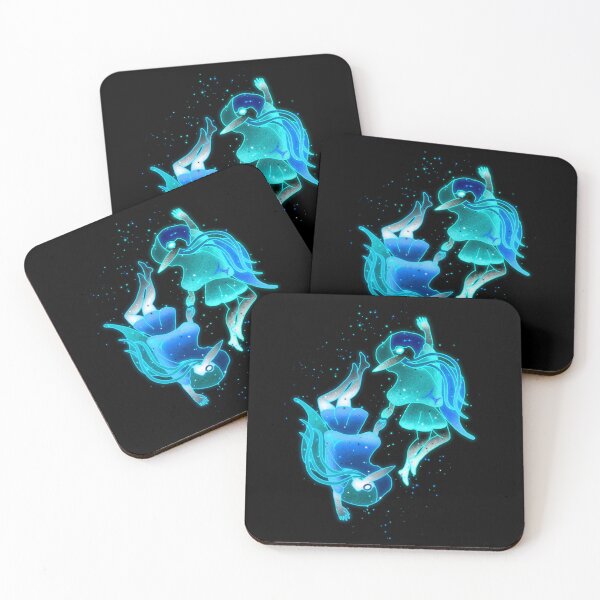 Item preview, The Twins – Gemini Zodiac Sprite | Glowing Fantasy Zodiac Art designed and sold by Little Ducky Studio.