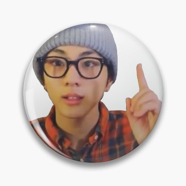 Item preview,  Enhypen Jungwon finger point nerd meme designed and sold by goose-of-silly.