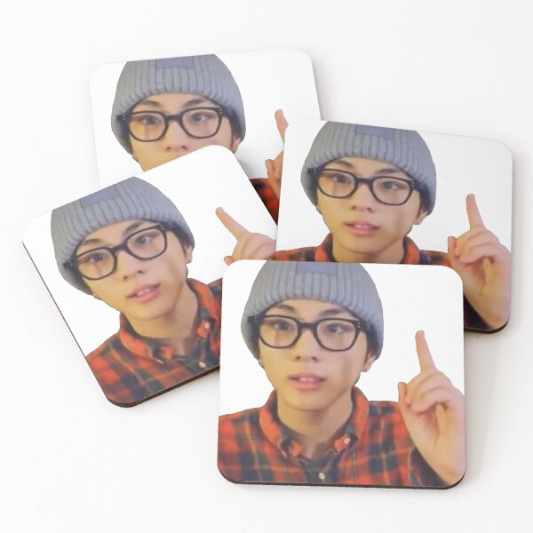 Item preview,  Enhypen Jungwon finger point nerd meme designed and sold by goose-of-silly.