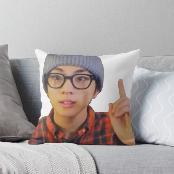 Item preview,  Enhypen Jungwon finger point nerd meme designed and sold by goose-of-silly.
