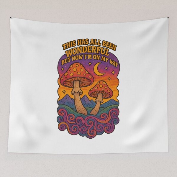 Item preview, Psychedelic Mushroom Mountains – Phish Lyric Art designed and sold by Sketchy Graphics.