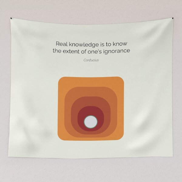 Item preview, Confucius Knowledge Quote Confucianism Philosophy Geometric Abstract designed and sold by kakarikihill.
