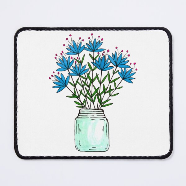 Item preview, Flowers in Glass Jar designed and sold by arTCre8ions.
