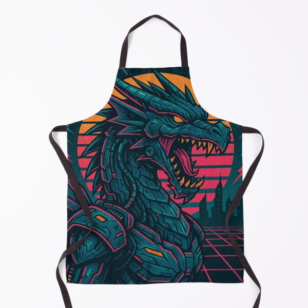 Item preview, Retro Neon Cyber Dragon designed and sold by JonelleTshirts.