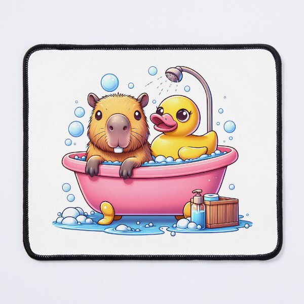 Item preview, Capybara Taking a Happy Bath designed and sold by Polarisofficial.