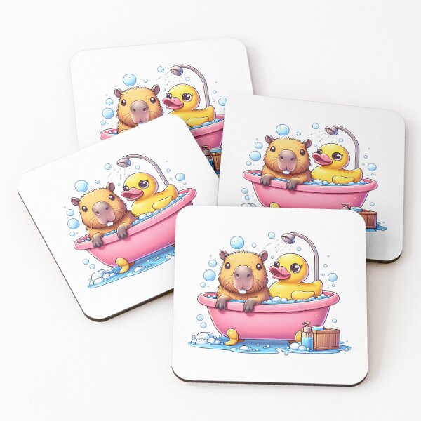 Item preview, Capybara Taking a Happy Bath designed and sold by Polarisofficial.