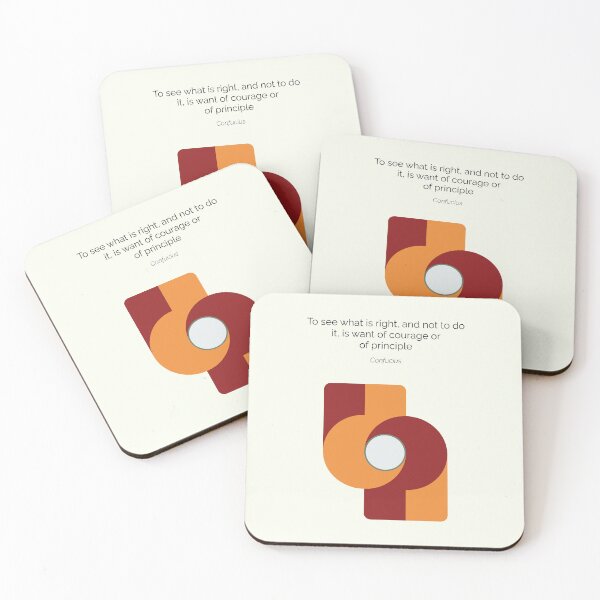 Item preview, Confucius Right Quote Confucianism Philosophy Geometric Abstract designed and sold by kakarikihill.