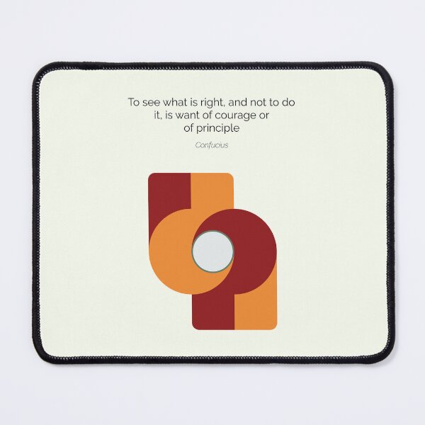 Item preview, Confucius Right Quote Confucianism Philosophy Geometric Abstract designed and sold by kakarikihill.