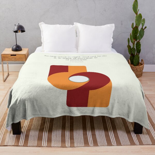 Item preview, Confucius Right Quote Confucianism Philosophy Geometric Abstract designed and sold by kakarikihill.