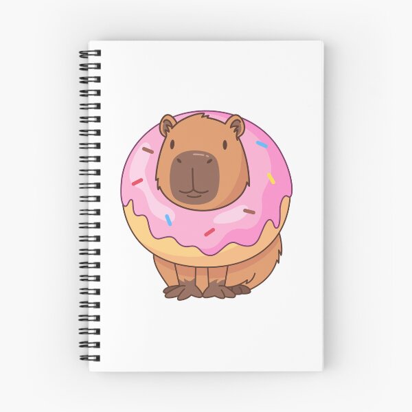 Item preview, Gluttonous Capybara with Donut designed and sold by Polarisofficial.