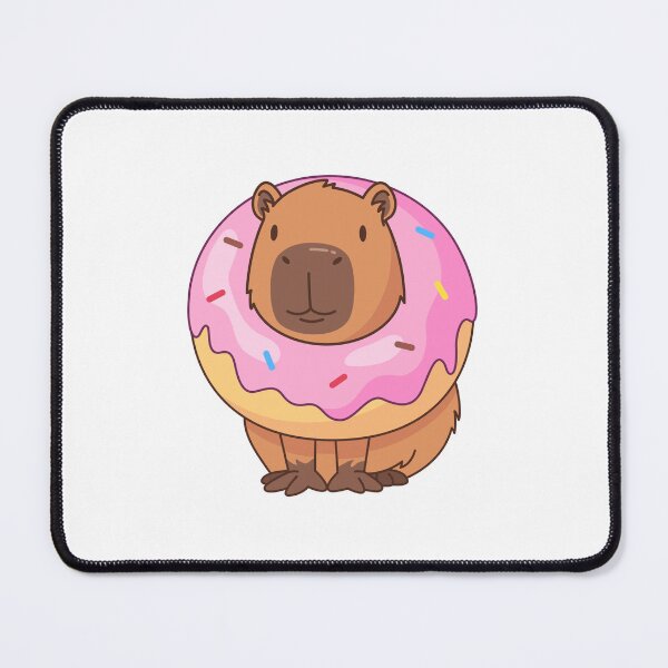 Item preview, Gluttonous Capybara with Donut designed and sold by Polarisofficial.