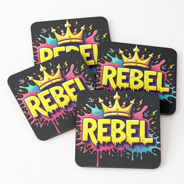 Item preview, Rebel with black background designed and sold by VividPlush.