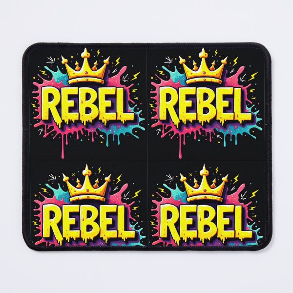 Item preview, Rebel with black background designed and sold by VividPlush.