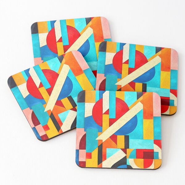 Item preview, Colored Shapes Abstract designed and sold by Anas Arts.