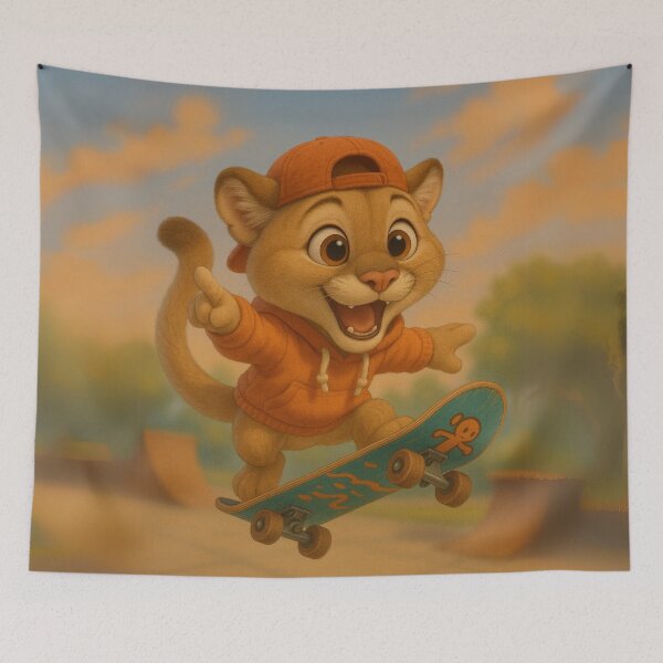 Item preview, Skater Cougar designed and sold by Sillytoe.