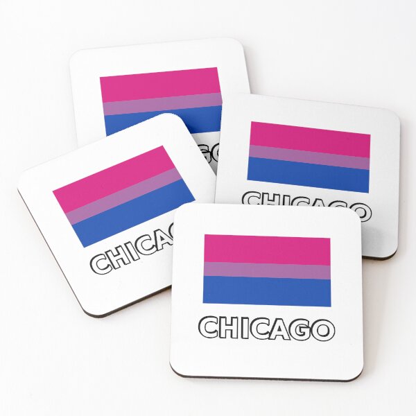 Item preview, Bi Pride Flag Chicago designed and sold by Inspirationmotivation.