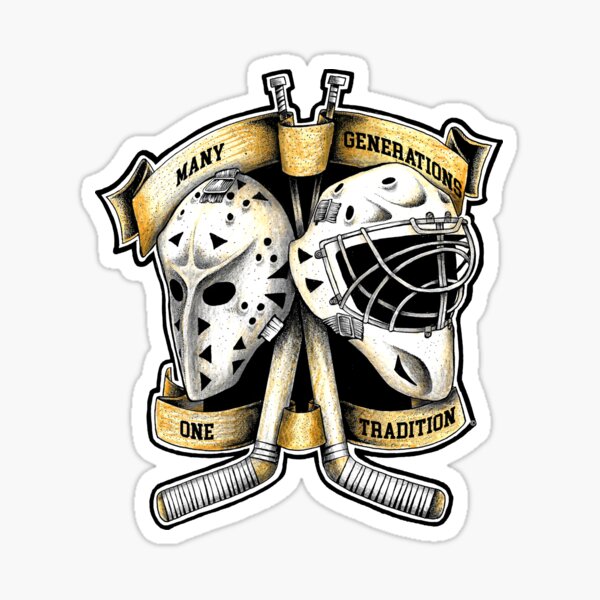 Item preview, Hockey Goalie Vintage Modern Mask Masks Slogan Logo designed and sold by smallsaves35.