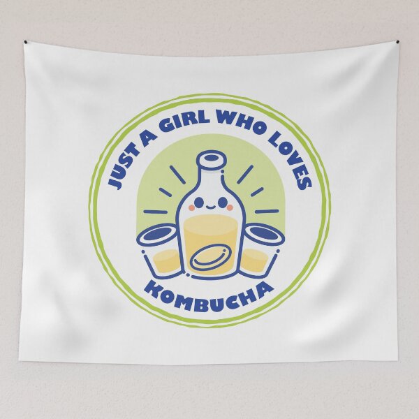 Item preview, Just A Girl Who Loves Kombucha designed and sold by bolimj.