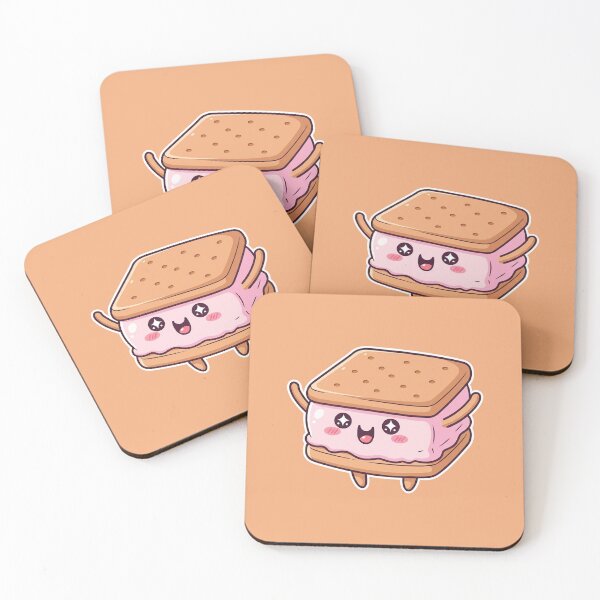 Item preview, Cute Kawaii Ice Cream Sandwich #8 designed and sold by SalahBlt.