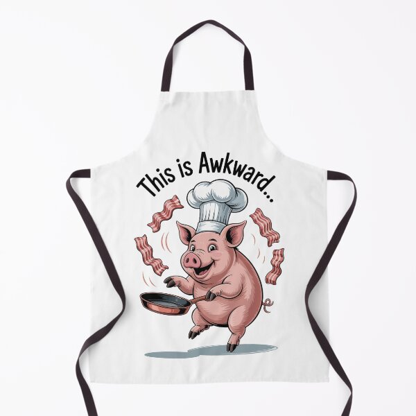 Item preview, Pig Chef "This is Awkward..." – Funny Bacon Cooking designed and sold by Pawtastic World.