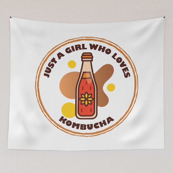 Item preview, Just A Girl Who Loves Kombucha designed and sold by bolimj.
