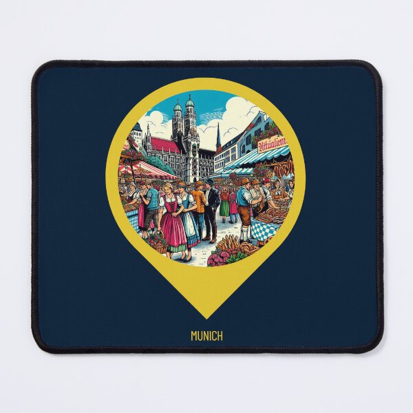 Item preview, Retro Munich 80s Cityscape – Vintage AI Art for Germany Travel Lovers, Urban Style Fans, and Nostalgic Decor designed and sold by knalpot-design.