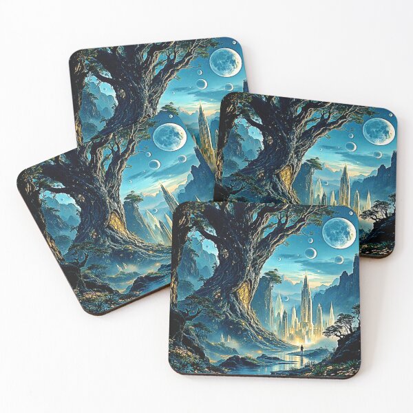 Item preview, Mystical Tree City Dreamscape designed and sold by Health And Fitness Posts e-Store.